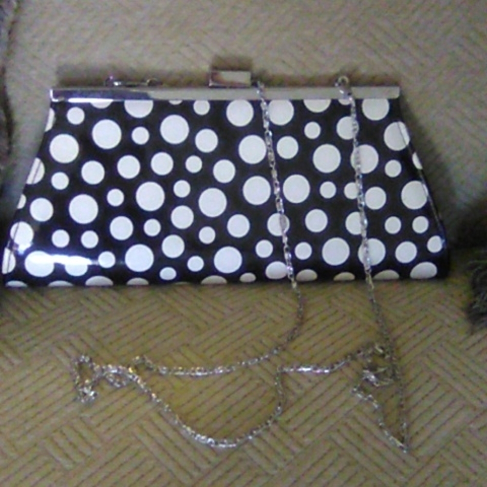 Playful Paten leather clutch